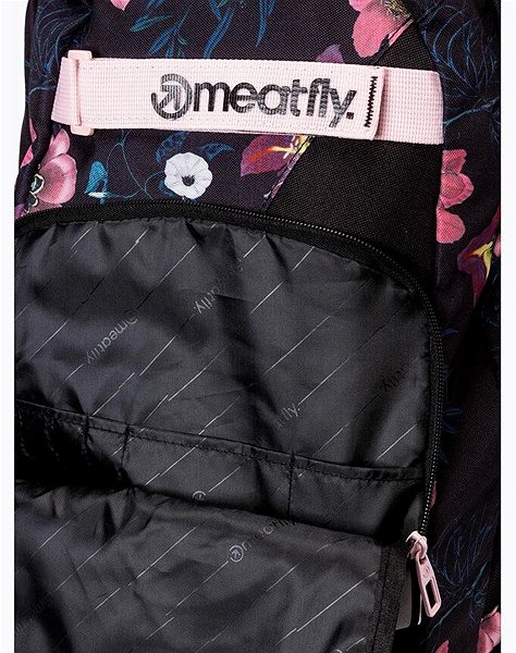 Městský batoh Meatfly EXILE Backpack, Hibiscus Black Vlastnosti/technologie