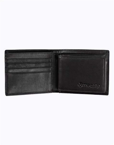 Peňaženka Meatfly PITFALL LEATHER Wallet, Black Vlastnosti/technológia