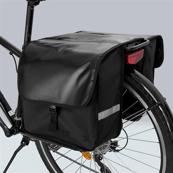 Bicycle bag MG Bicycle Pannier bike bag 28 l, black .