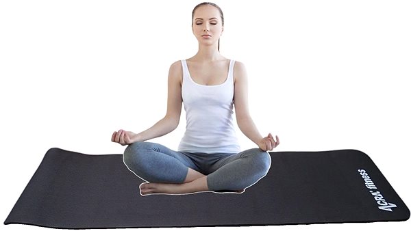 Jogamatka Acra NBR Yoga Mat 1830 × 600 × 12 mm, čierna ...