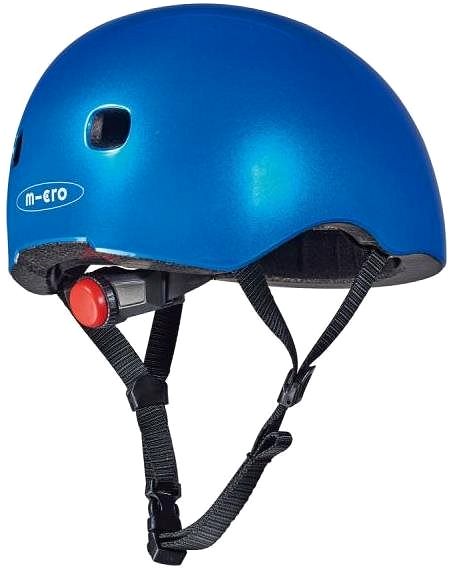 Prilba na bicykel Micro LED Dark Blue veľ. S (48 – 53 cm) Bočný pohľad