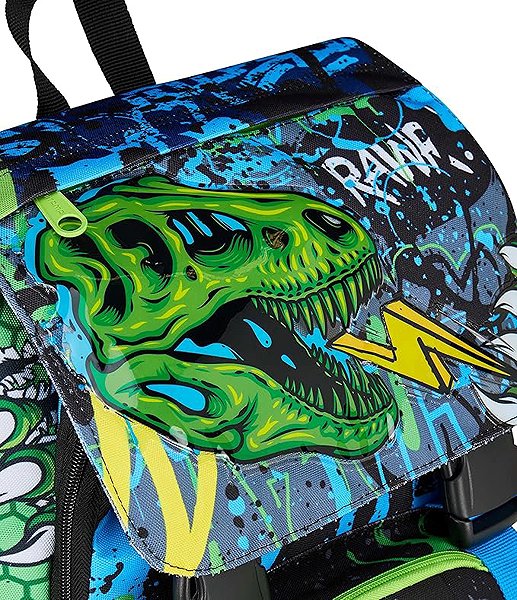 MITAMA 4Zip Dinosaur school bag.
