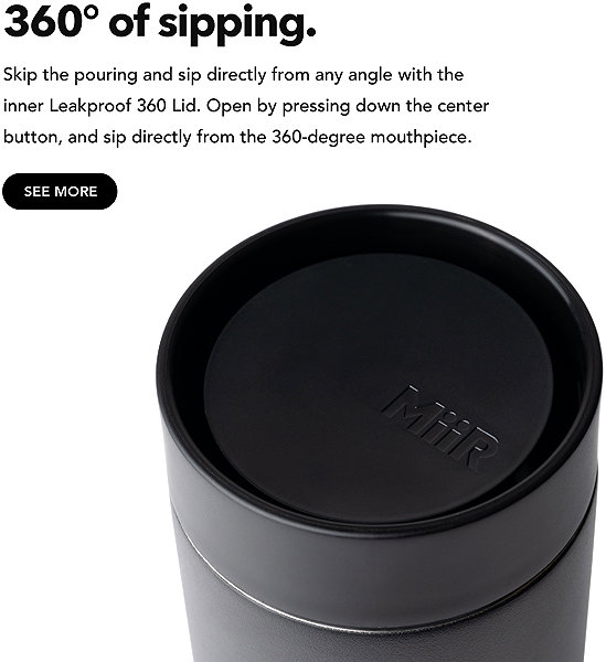 Thermal Mug Miir 360 Traveler 470 ml black ...
