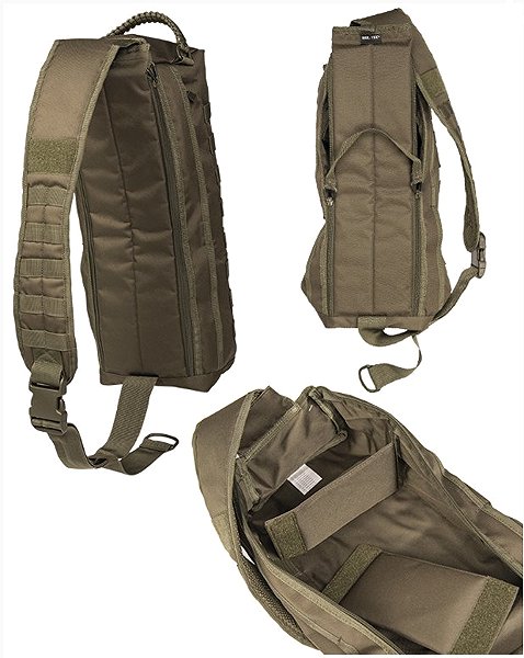 Backpack Mil-Tec Backpack SLING BAG TANKER olive .