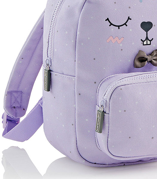 Kids Backpack MiqualRius Kids Backpack Bunny, purple .