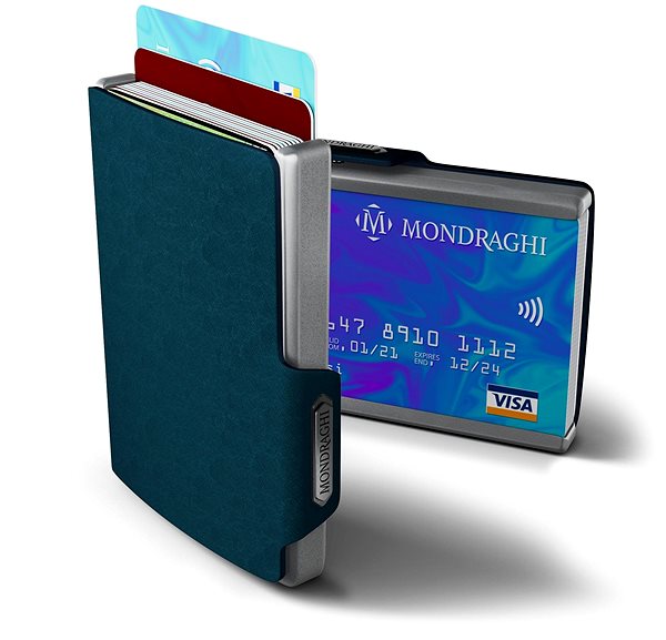 Peňaženka Mondraghi Saffiano Blue Vlastnosti/technológia