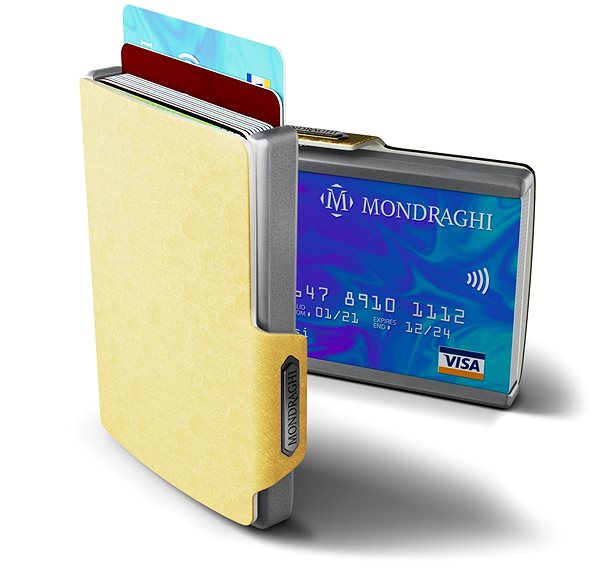Peňaženka Mondraghi Saffiano Gold Vlastnosti/technológia