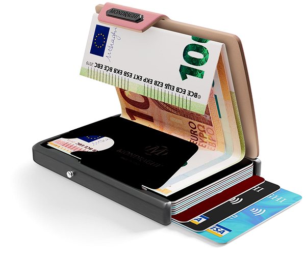 Peňaženka Mondraghi Saffiano Pink Vlastnosti/technológia