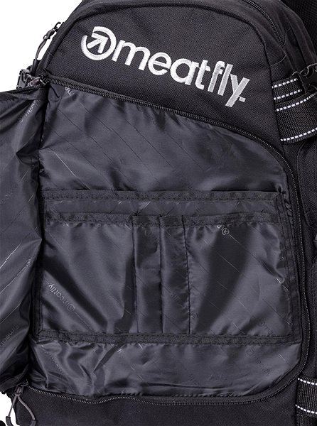Mestský batoh Meatfly WANDERER Backpack, Black Vlastnosti/technológia