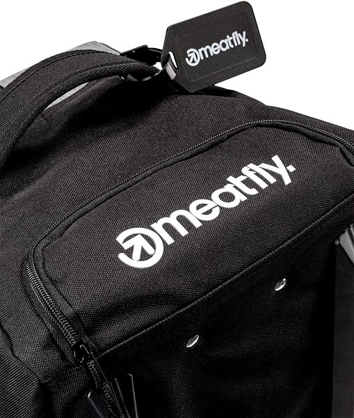 Taška cez rameno Meatfly Gail, Black/Heather Grey, 42 l Vlastnosti/technológia