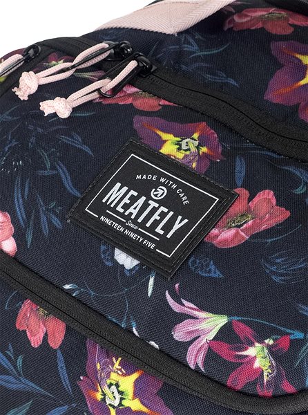 Cestovný kufor Meatfly Contin Trolley Bag, Hibiscus Black ...