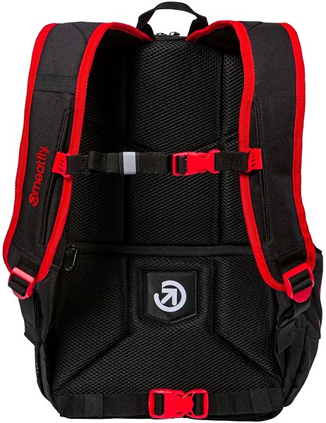 Mestský batoh Meatfly Basejumper batoh, Red/Black, 22 L + peračník zadarmo ...