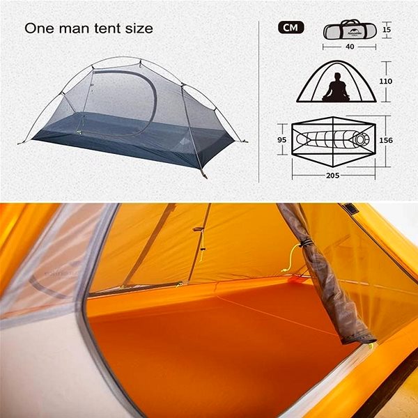 Tent Naturehike Ultralight 210T, Blue Features/technology
