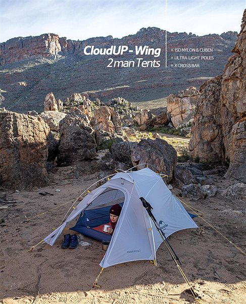 Tent Naturehike Ultralight Cloud Up Wing2 20D Lifestyle
