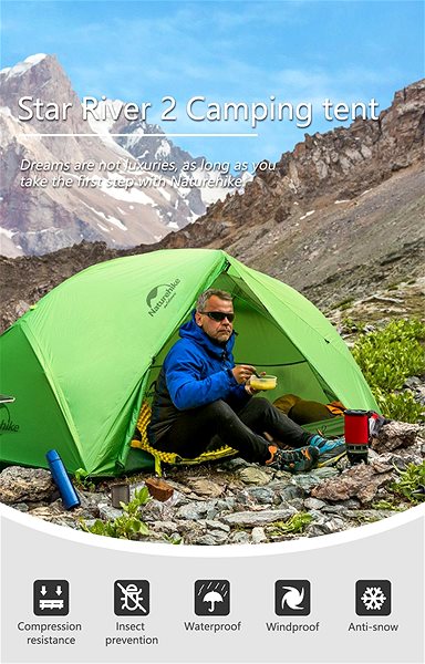Tent Naturehike Star River 20D Green Lifestyle