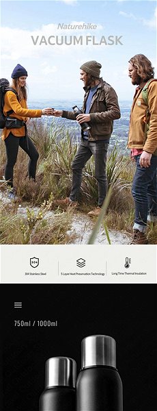 Thermos Naturehike Q-9H 750ml black Lifestyle