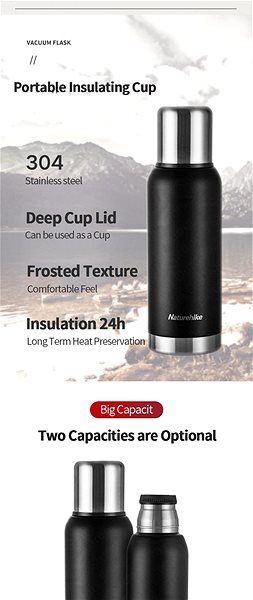 Thermos Naturehike Q-9H 750ml black Features/technology