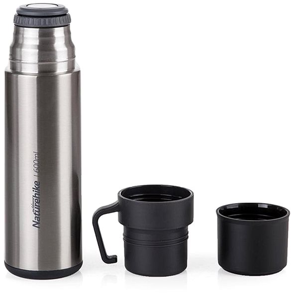 Thermos Naturehike thermos 3in1 600ml 360g silver Screen