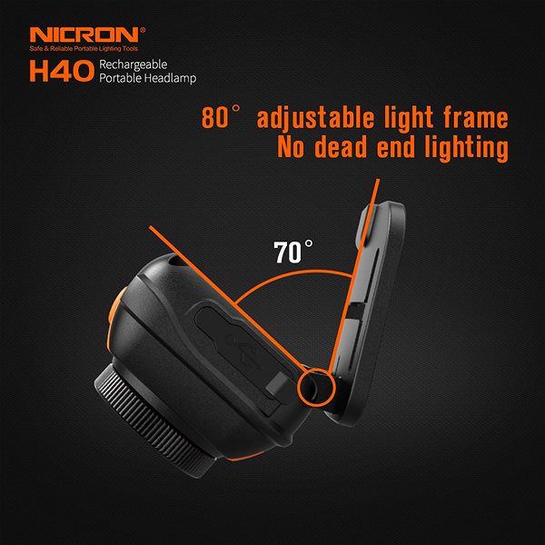 Stirnlampe Nicron H40 ...