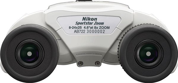 Dalekohled Nikon Sportstar Zoom 8-24x25 bílý Zadní strana