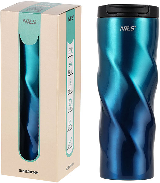 Thermal Mug NILS camp Thermo mug NCB21 blue ...