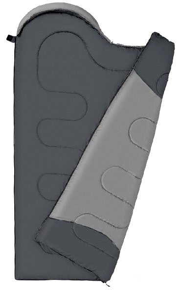 NILS Camp anthracite/orange extended sleeping bag NC2008.