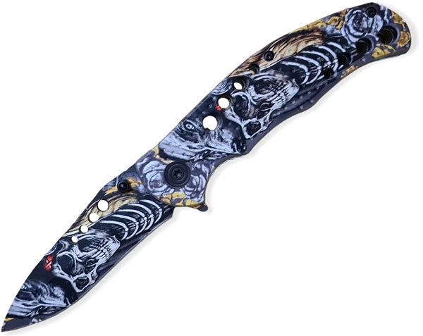 Pocket knife Foxter 1858 Folding knife, spring-loaded, tactical 20 cm colour .