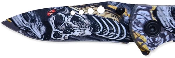 Pocket knife Foxter 1858 Folding knife, spring-loaded, tactical 20 cm colour .