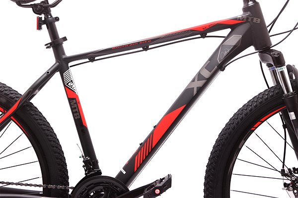 Mountain bike Olpran XC 260 fekete/piros méret: L/26