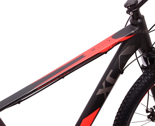Mountain bike Olpran XC 260 fekete/piros méret: L/26