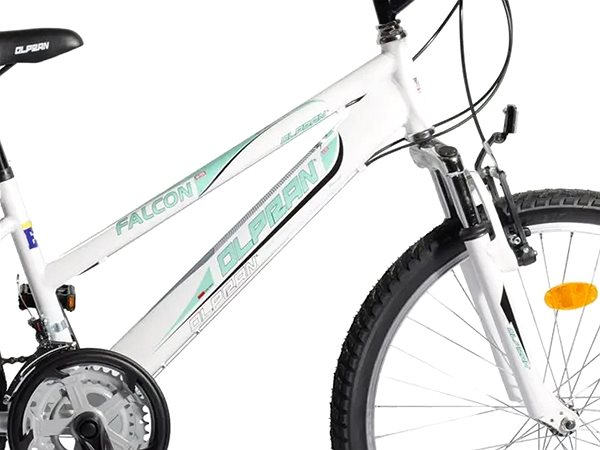 Detský bicykel OLPRAN 24 Falcon SUS biela/zelená ...