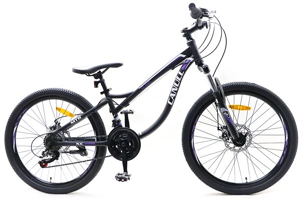 Detský bicykel Canull XC 240 čierna/fialová 24