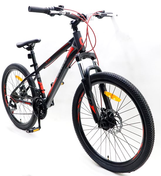 Gyerek kerékpár Canull XC 240 fekete/piros 24