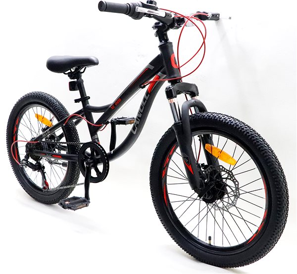Detský bicykel Canull XC 220 čierna/červená 20