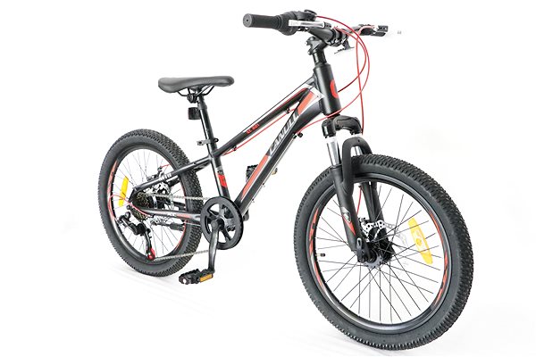 Detský bicykel Canull XC 221 čierna/červená 20