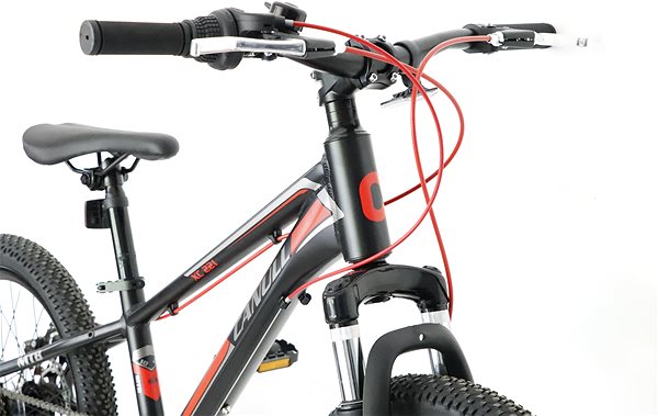 Detský bicykel Canull XC 221 čierna/červená 20