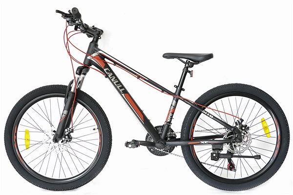 Detský bicykel Canull XC 241 čierna/červená 24