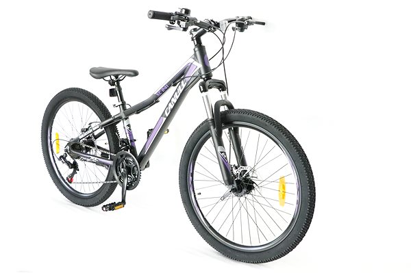Gyerek kerékpár Canull XC 241 fekete/lila 24