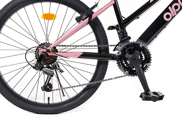 Kids bike Olpran Formica girl black/pink 24