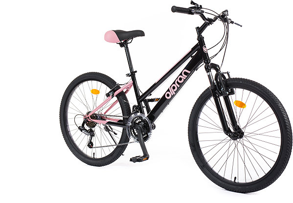 Kids bike Olpran Formica girl black/pink 24