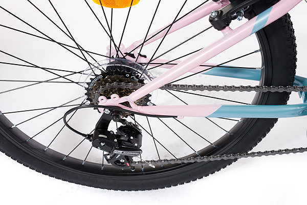 Kids bike Olpran Formica girl grey/green/pink 24
