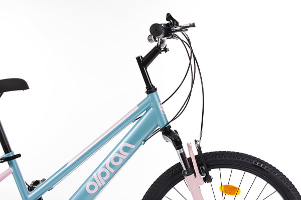 Kids bike Olpran Formica girl grey/green/pink 24
