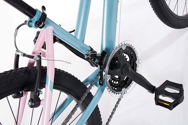 Kids bike Olpran Formica girl grey/green/pink 24