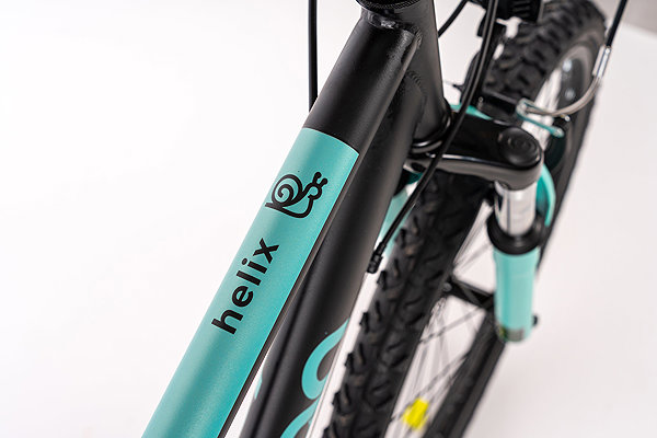 Kids bike Olpran Helix boy black/sea green 24