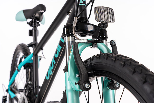 Kids bike Olpran Helix boy black/sea green 24