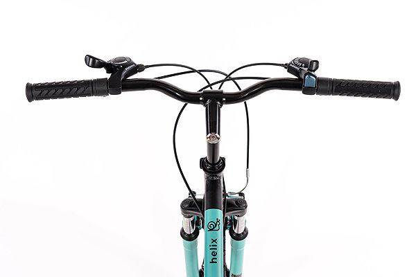 Kids bike Olpran Helix boy black/sea green 24