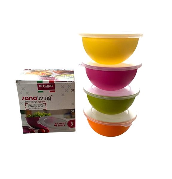 Omada camping utensils set of 4 plastic unbreakable bowls Sanaliving Bowls .