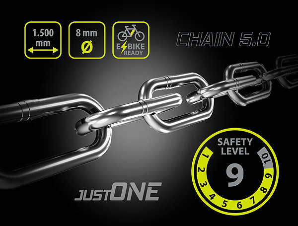 Kerékpár zár One Chain 5.0 kerékpár zár ...