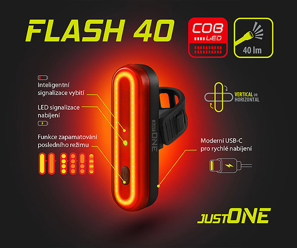 Bike Light One Flash 40 ...
