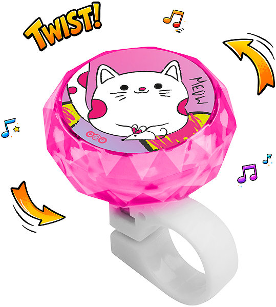 Bike bell One Spin Pink .